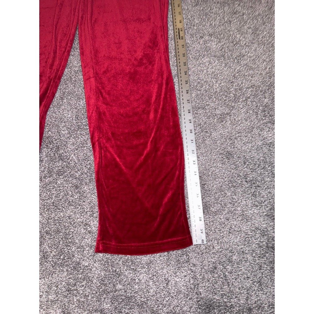 Women's Red Velour / Velvet Tracksuit Set - Size Large - Picture 7 of 12